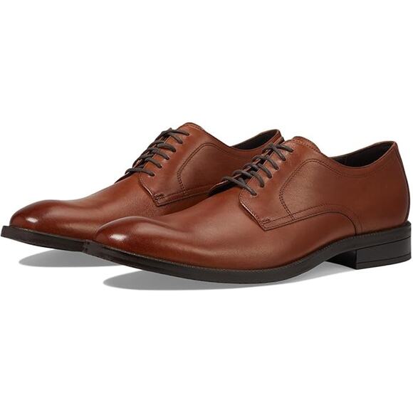 USED Cole Haan Men's Modern Essentials Plaintoe Oxford, British Tan-Size 10 - Picture 1 of 8